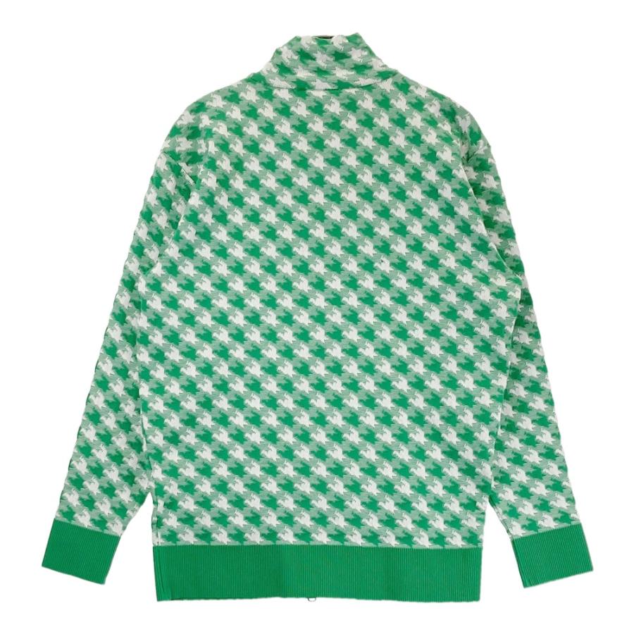 【美品】1PIU1UGUALE3 GOLF GRB121 ニットジャケット 千鳥 グリーン系 6 ゴルフウェア メンズ_1