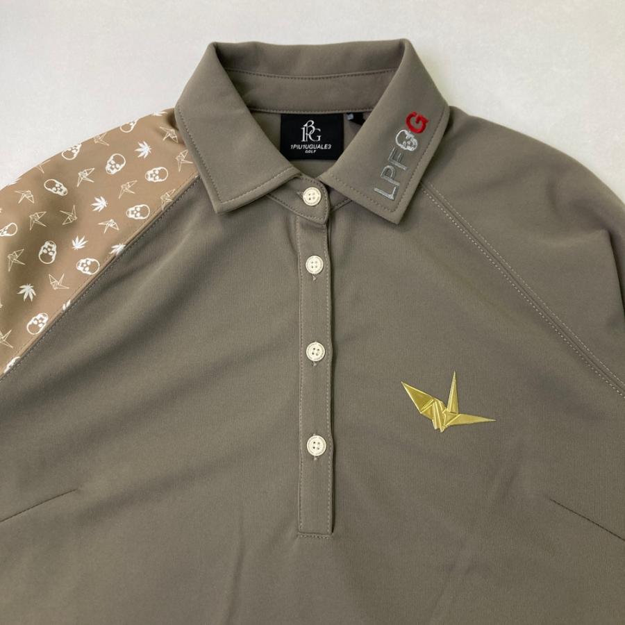 美品】1PIU1UGUALE3 ゴルフ ポロシャツ Ⅱ 折鶴 ユニセックス