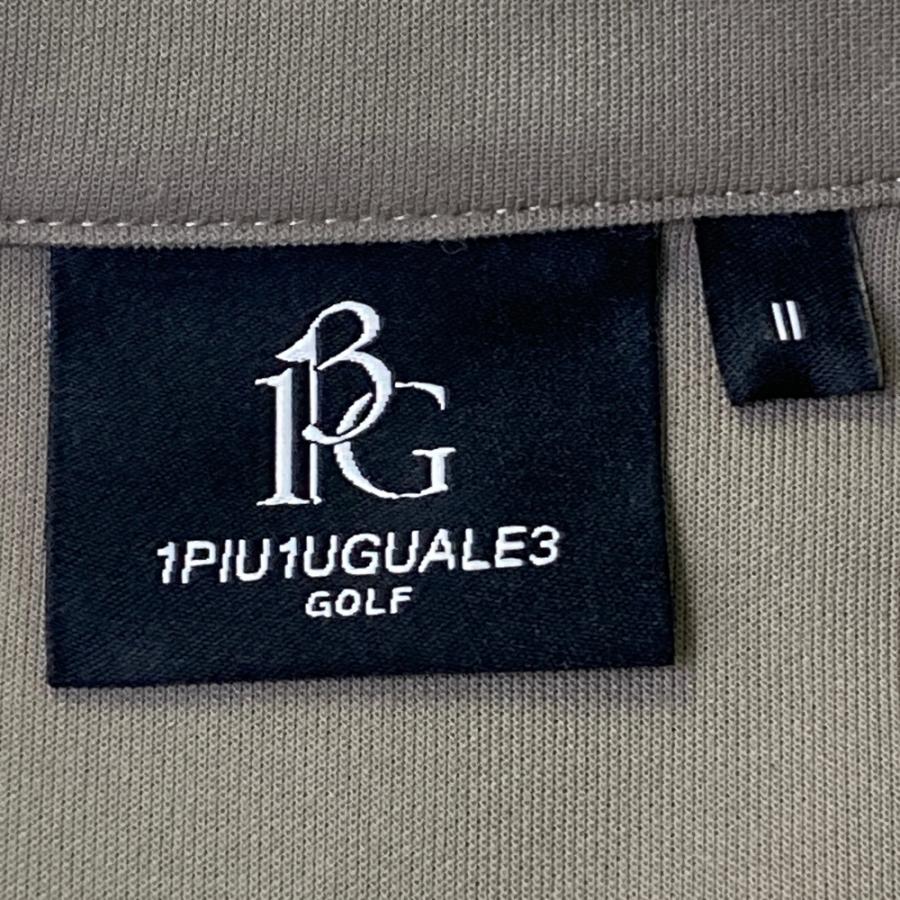 美品】1PIU1UGUALE3 GOLF GST134 長袖ポロシャツ グレー系 2 ゴルフ