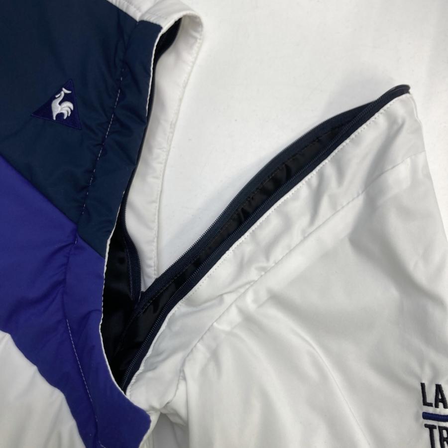 サイズ：M LE COQ GOLF ルコックゴルフ  2WAY 中綿 ジップジャケット  ホワイト系 [240101633453] ゴルフウェア メンズ ストスト le coq sportif GOLF（ルコックスポルティフ ゴルフ） LE COQ GOLF