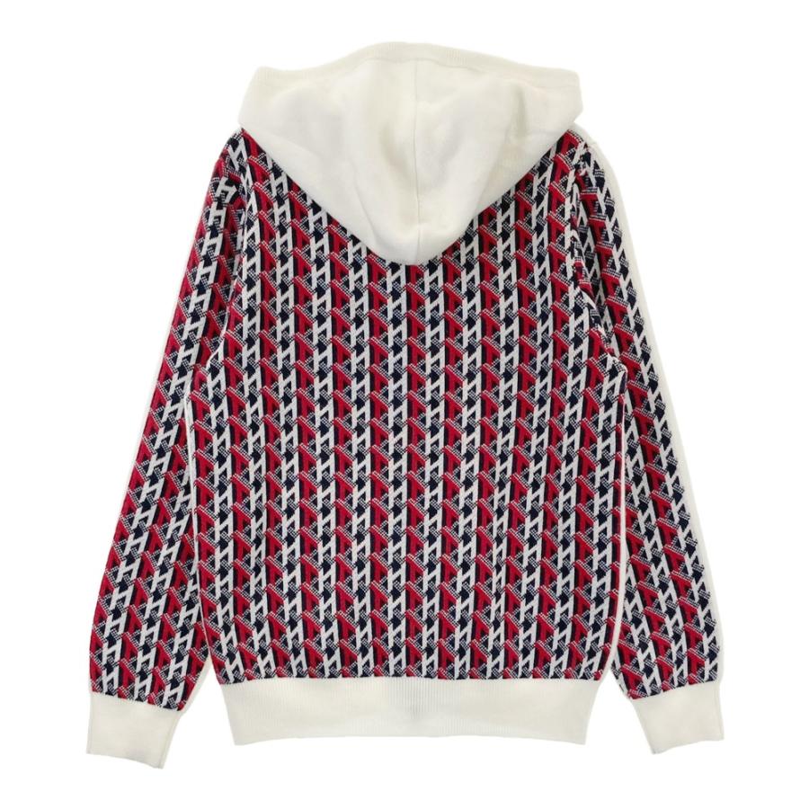 【未使用・タグ付】トミーヒルフィガーゴルフ　ニットジャケット　ブルゾン　総柄　L TOMMY HILFIGER GOLF（トミー ヒルフィガー ゴルフ） トミー