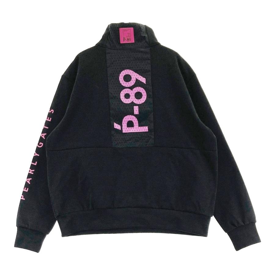 PEARLY GATES パーリーゲイツ  ハーフジップ スウェットトレーナー  ブラック系 2 ゴルフウェア レディース_1