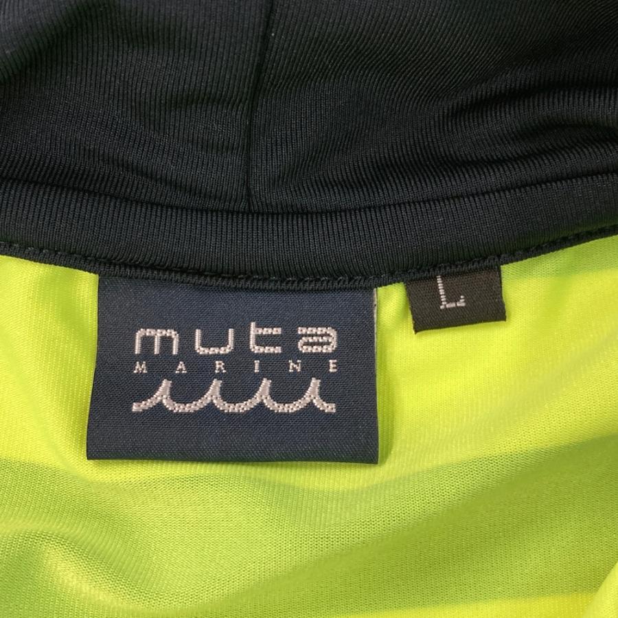 MUTA MARINE ムータマリン ジャケット ボーダー柄 イエロー系 L ゴルフ