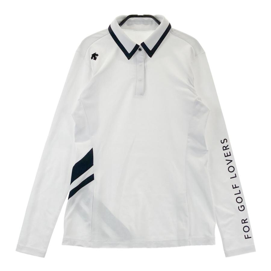 DESCENTE GOLF ポロシャツ ホワイト Lサイズ DESCENTE GOLF デサントゴルフ 長袖ポロシャツ ホワイト系 L ゴルフ