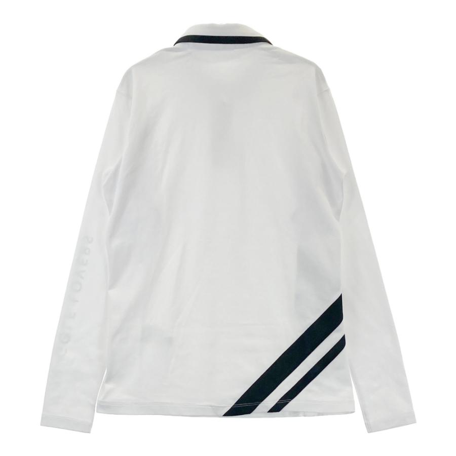 DESCENTE GOLF デサントゴルフ 長袖ポロシャツ ホワイト系 L ゴルフ