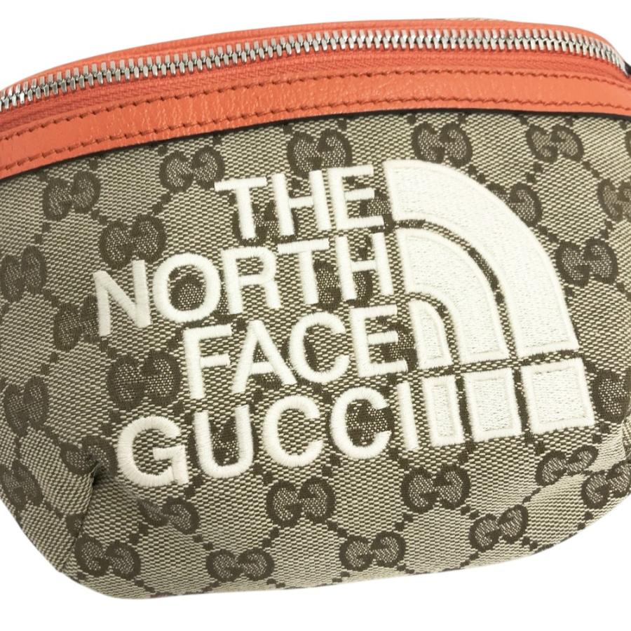 GUCCI（グッチ） 650299 ボディバッグ THE NORTH FACE GG ベージュ系