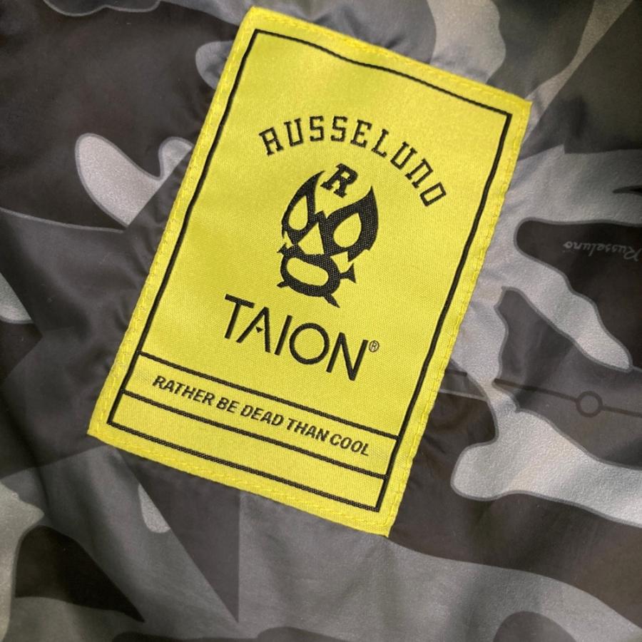 RUSSELUNO ラッセルノ ジップ ダウンベスト ルチャ カモフラ柄 グレー
