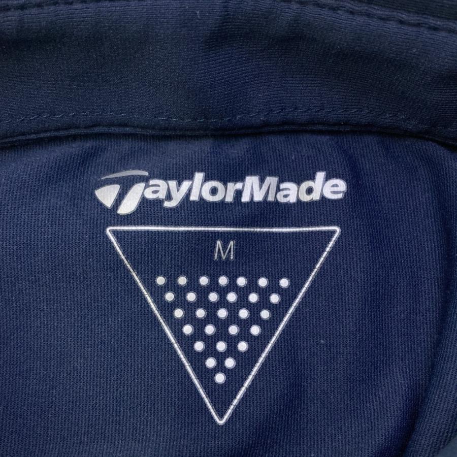 【TaylorMade】 ゴルフシャツ ネイビー ロゴプリント ※新品未使用 TAYLOR MADE テーラーメイド 半袖ポロシャツ ネイビー系 M ゴルフ