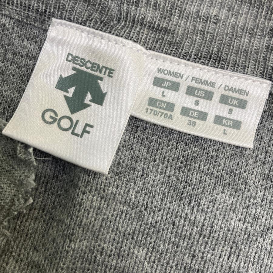 新品】DESCENTE GOLF デサントゴルフ ニットスカート グレー系 L