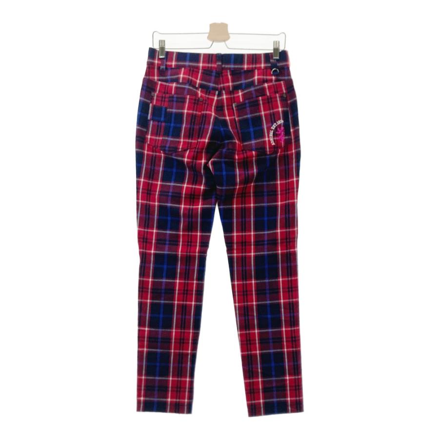 Admiral（アドミラル） ストレッチパンツ チェック柄 レッド系 L