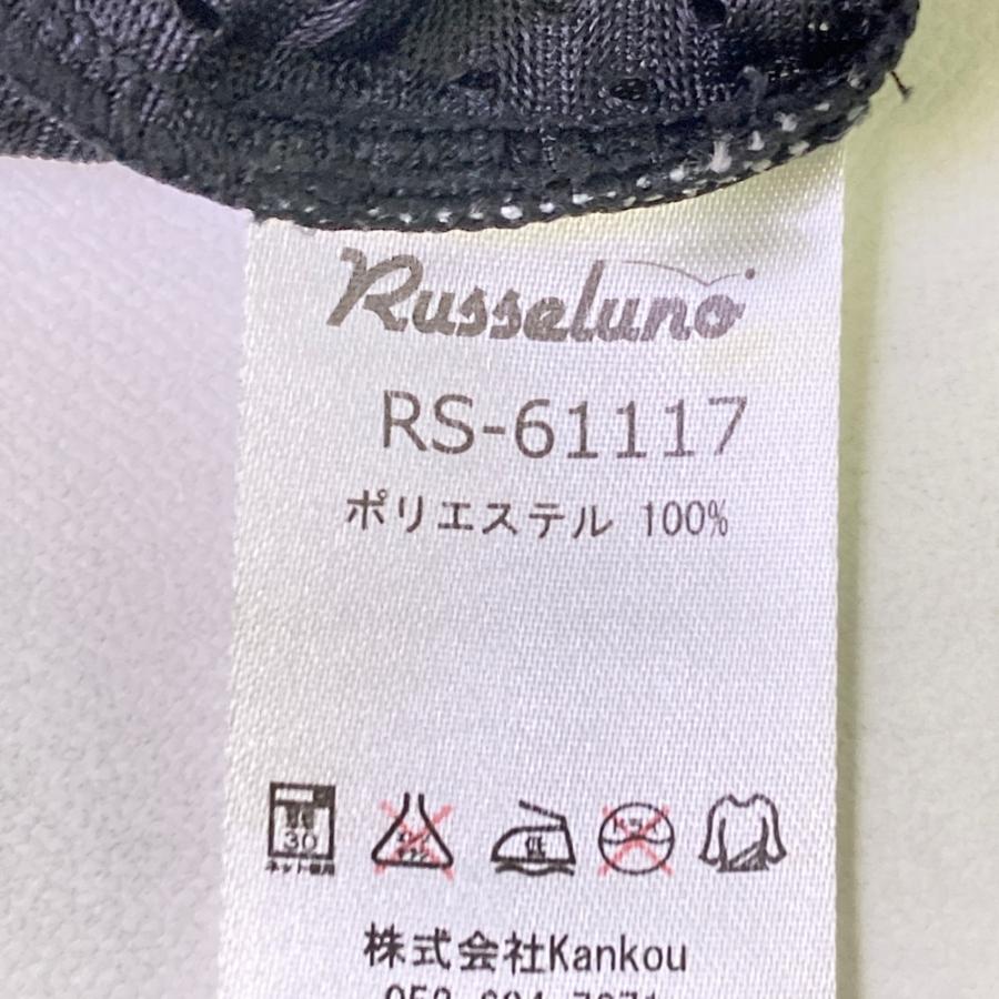 RUSSELUNO ラッセルノ メッシュ 半袖ポロシャツ スキッパー ブラック系