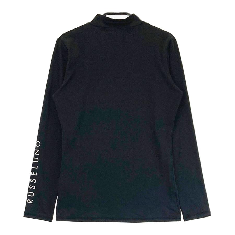 Russeluno（ラッセルノ） モックネック 長袖 インナーTシャツ ブラック