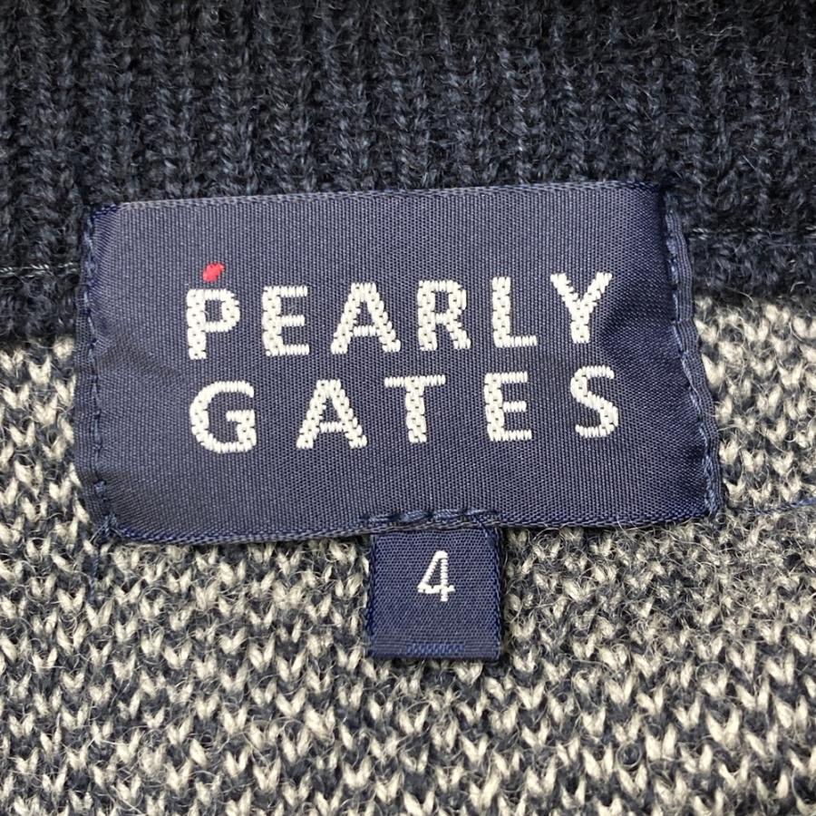 ゴルフ サイズ：4 PEARLY GATES パーリーゲイツ ニット ジップ
