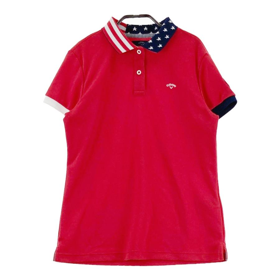 ［即日発送］CALLAWAY RED LABEL スウェッター半袖ポロシャツ CALLAWAY キャロウェイ 半袖ポロシャツ レッド系 LL ゴルフウェア