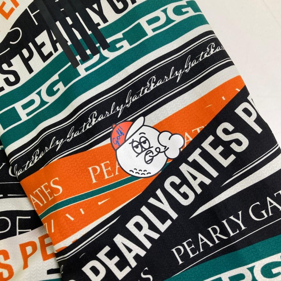 サイズ：5 PEARLY GATES パーリーゲイツ ;2024年 蓄熱 ジップジャケット ロゴ総柄 ブラック系 [240101637282] ゴルフウェア メンズ ストスト PEARLY GATES パーリーゲイツ ;2024年 蓄熱 ジップジャケット ロゴ総柄