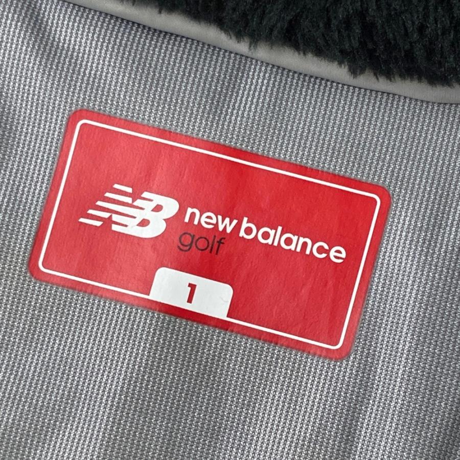 NEW BALANCE GOLF ニューバランス  中綿 ボア切替 ノースリーブワンピース ロゴ総柄 ブラック系 1 ゴルフウェア レディース_4