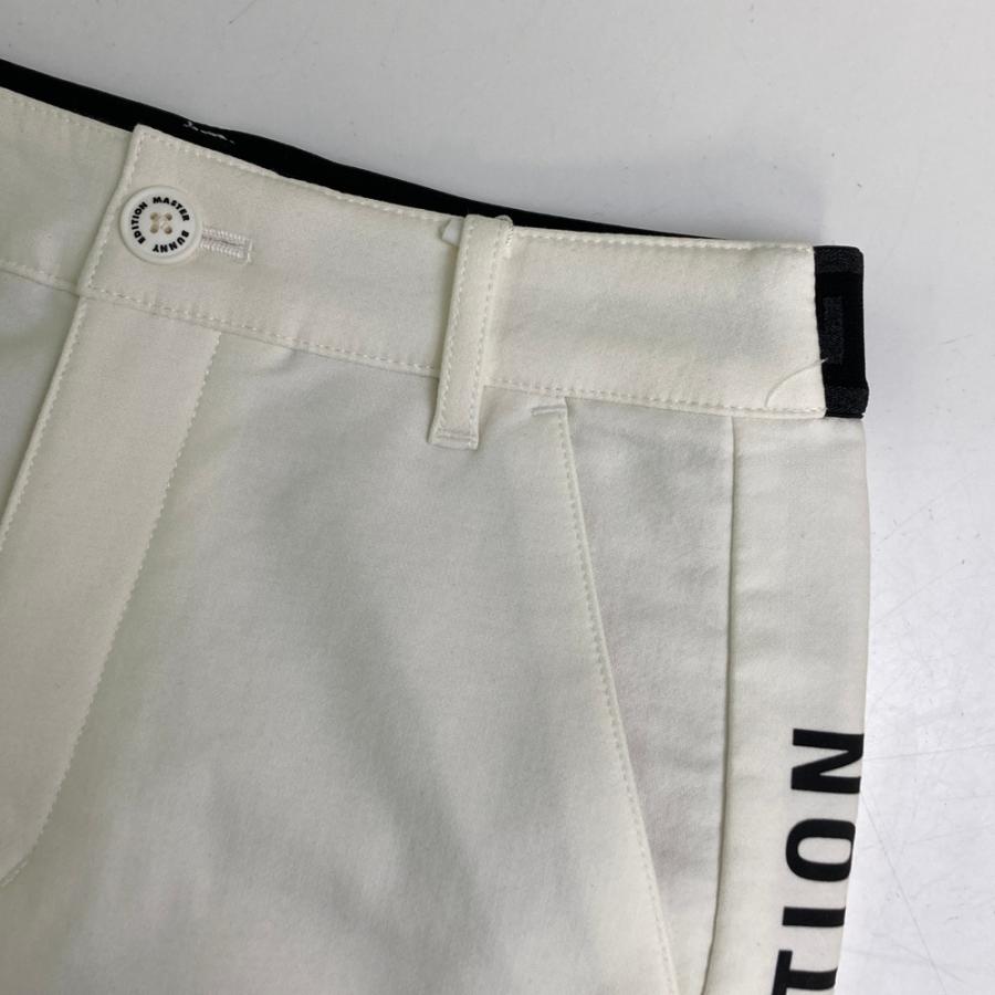 【新品】MASTER BUNNY EDITION マスターバニーエディション  ストレッチパンツ サイドロゴライン  ホワイト系 00 ゴルフウェア レディースの画像