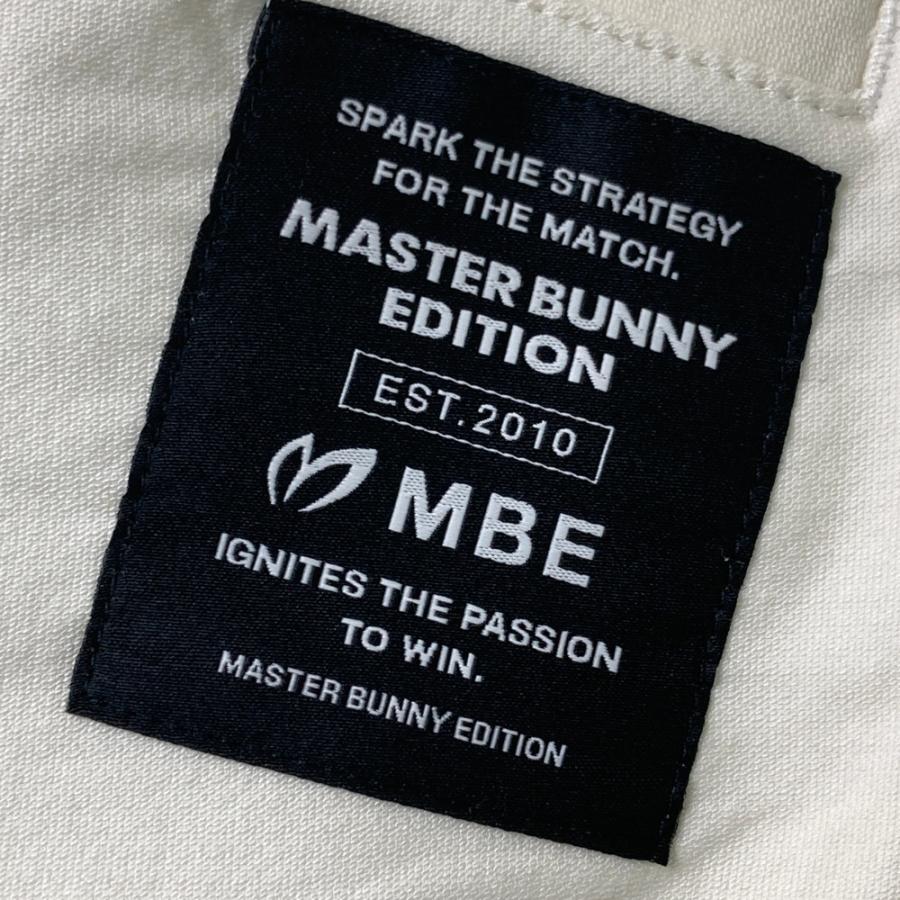 【新品】MASTER BUNNY EDITION マスターバニーエディション  ストレッチパンツ サイドロゴライン  ホワイト系 00 ゴルフウェア レディースの画像