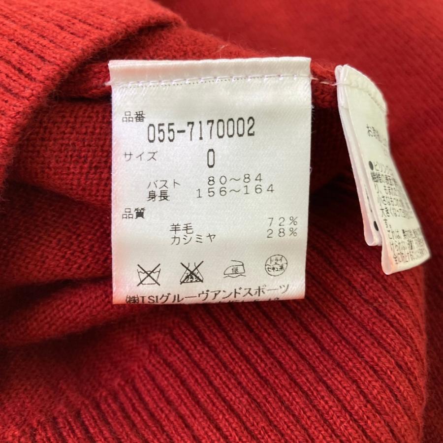 PEARLY GATES パーリーゲイツ カシミヤ混 ニットセーター レッド系 0
