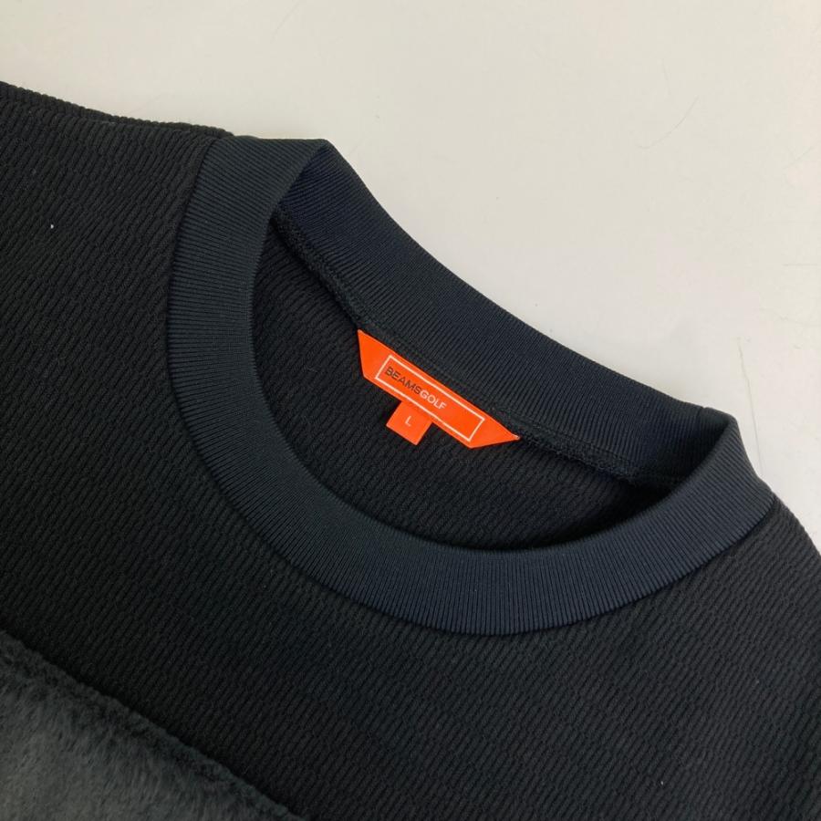 BEAMS GOLF ビームスゴルフ 2025年モデル スウェット フェイクファー 裏起毛  ブラック系 L ゴルフウェア レディースの画像