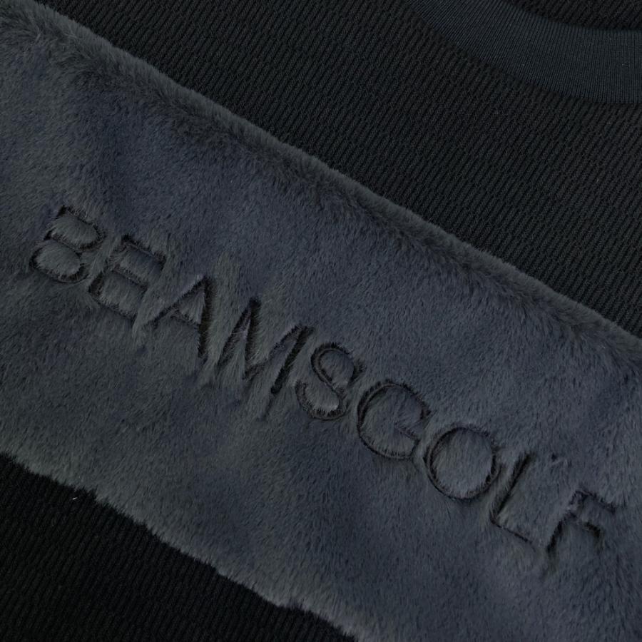 BEAMS GOLF ビームスゴルフ 2025年モデル スウェット フェイクファー 裏起毛  ブラック系 L ゴルフウェア レディースの画像