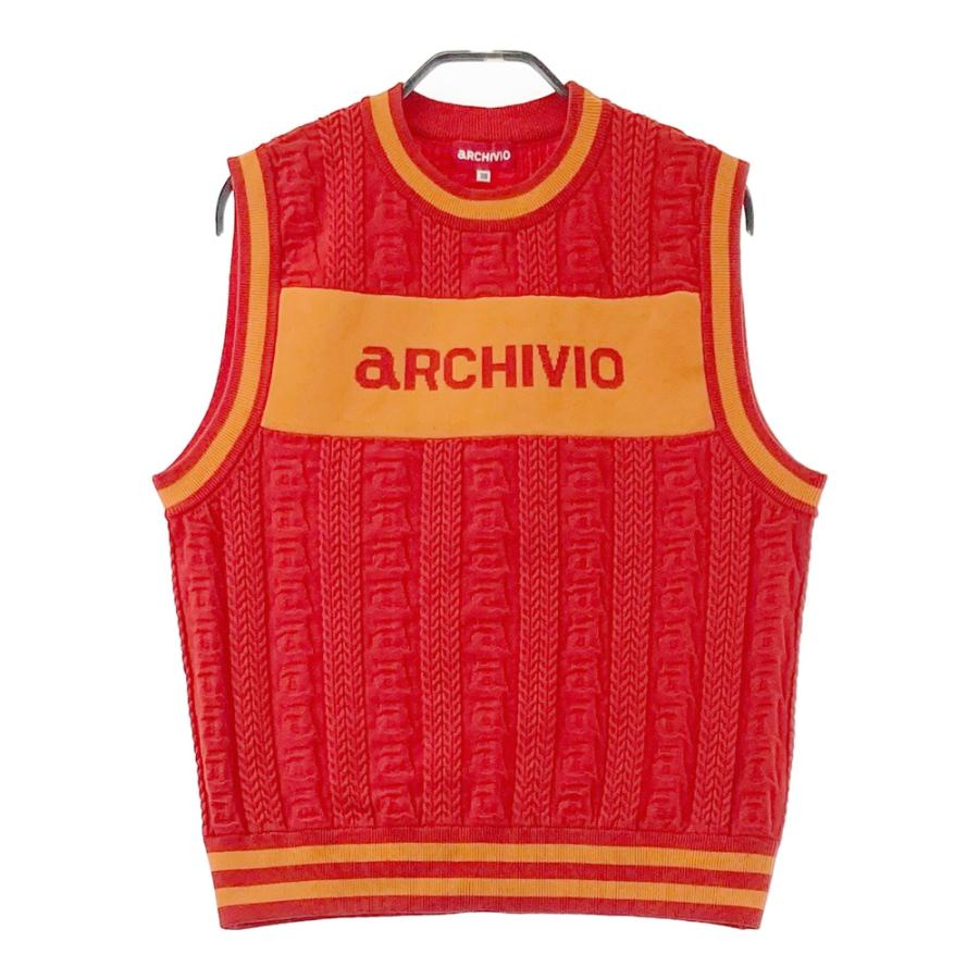 新品】ARCHIVIO アルチビオ 2025年モデル フロントロゴ ニットベスト