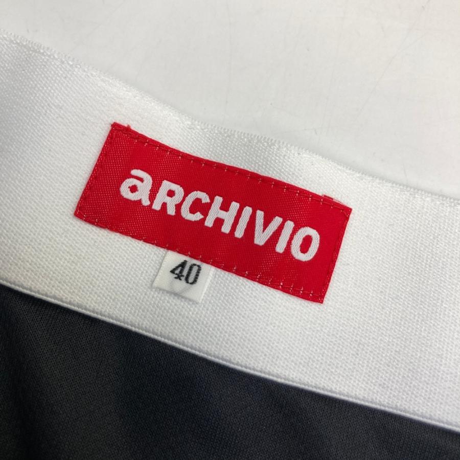 【新品】ARCHIVIO アルチビオ 2025年モデル 裏地付き フレア ニットスカート  ブラック系 40 ゴルフウェア レディース_5
