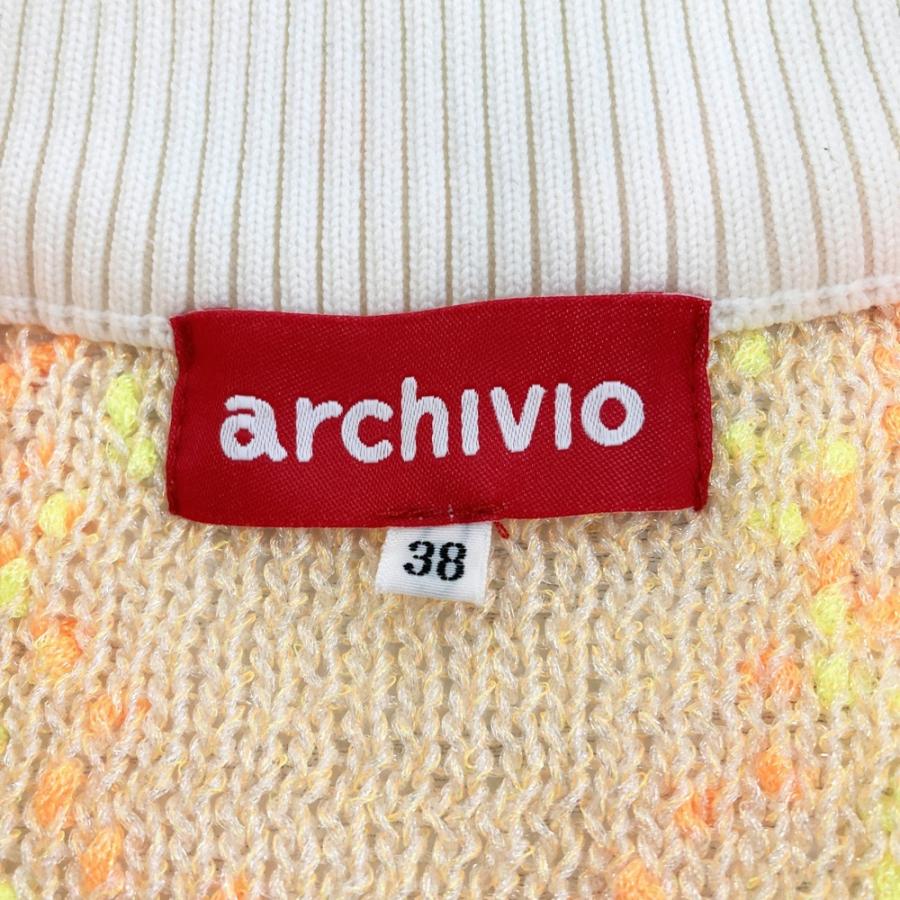 新品　archivio ゴルフウェア　ブルゾンアウター　オレンジ　サイズ 38 ARCHIVIO アルチビオ ジップジャケット オレンジ系 38 ゴルフウェア