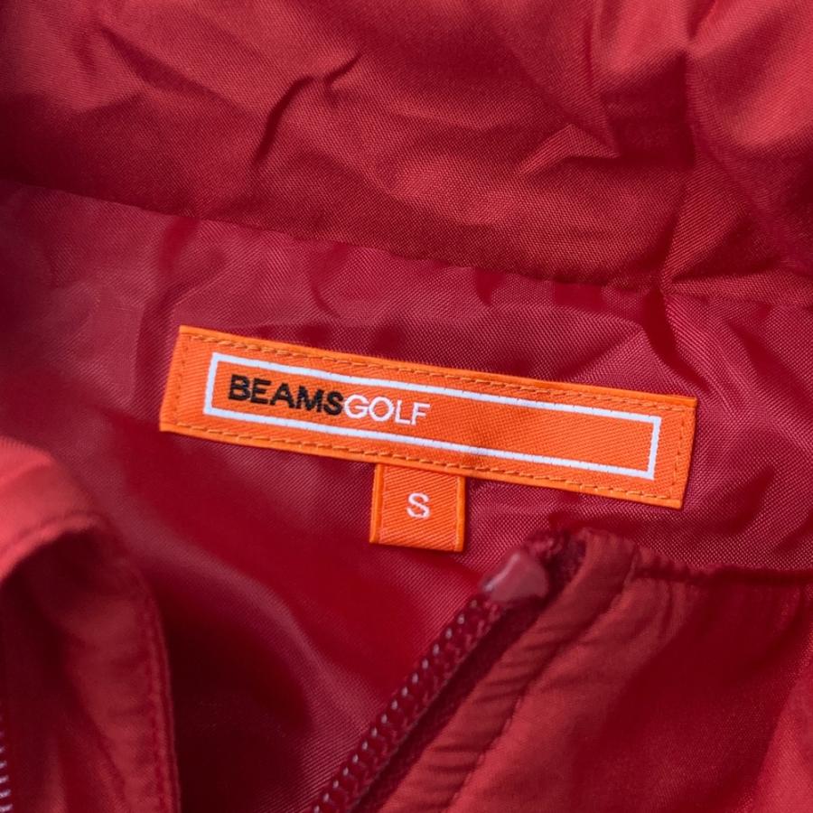 サイズ：S BEAMS GOLF ビームスゴルフ  中綿ジップジャケット  レッド系 [240101639558] ゴルフウェア メンズ ストスト BEAMS GOLF ビームスゴルフ 中綿ジップジャケット レッド系 S ゴルフ
