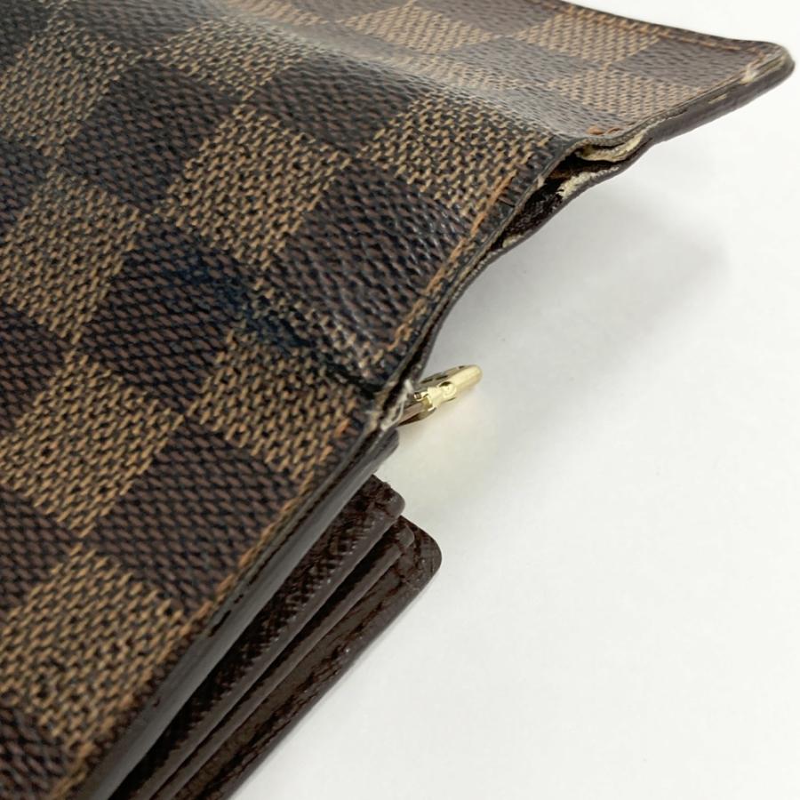 ルイヴィトン N61724 ダミエ長財布 楽天市場】Louis Vuitton ルイ・ヴィトン 長財布 小銭入れあり 【中古