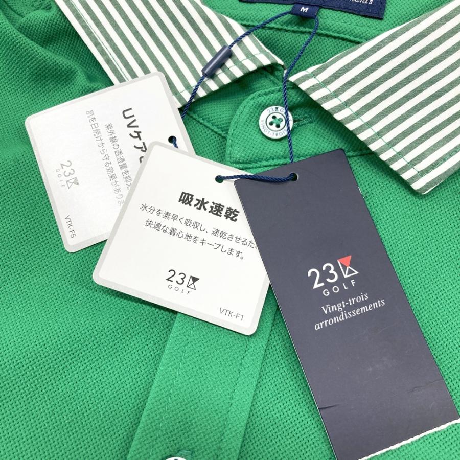 23区GOLF 【新品】23区GOLF ニジュウサンクゴルフ 襟デザイン 半袖