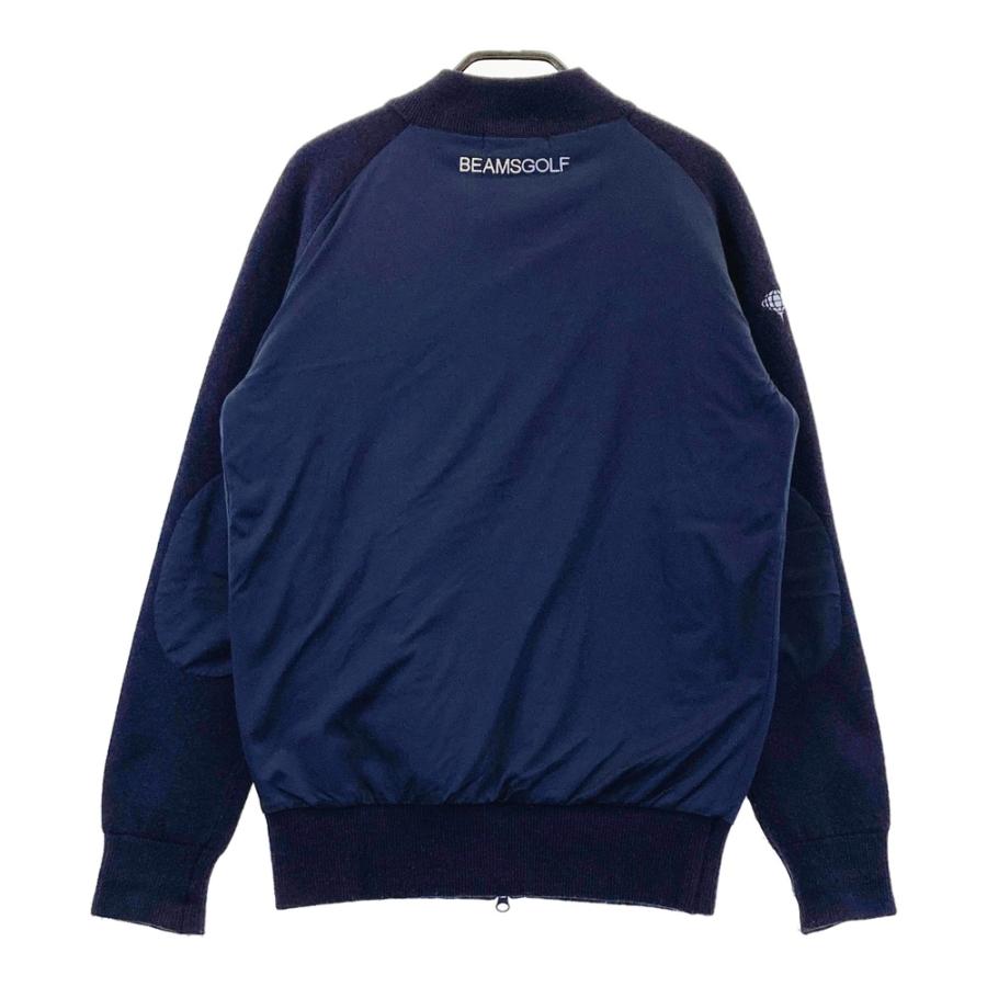 ビームスゴルフ ナイロンジャケット　ネイビー BEAMS GOLF ビームスゴルフ ナイロン切替 ジップジャケット ネイビー系