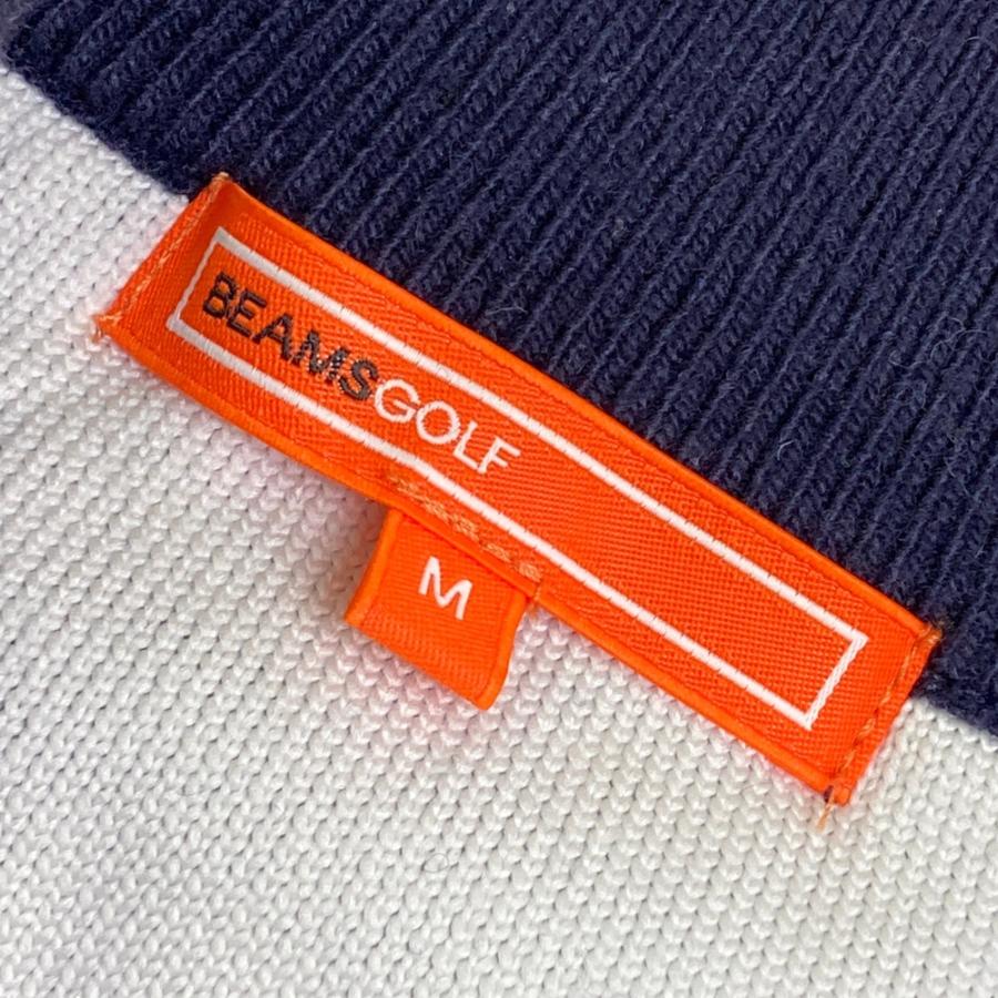 BEAMS GOLF ビームスゴルフ ナイロン切替 ジップジャケット ネイビー系
