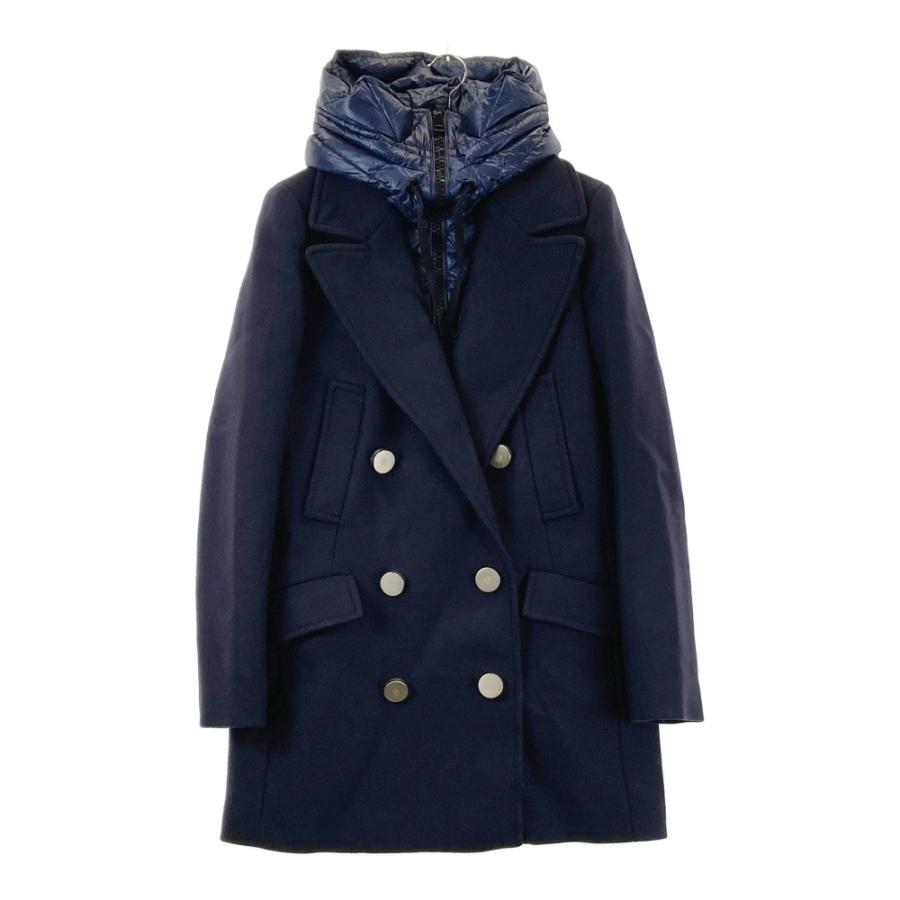 【美品 希少】MONCLER GALATEA ダウンコート 2way MONCLER モンクレール GALATEA フード付 ダウンコート ネイビー系 1