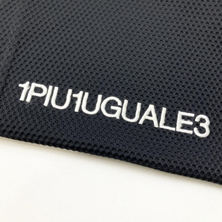 1PIU1UGUALE3 GOLF GRT218 半袖モックネックTシャツ メッシュ グレー系