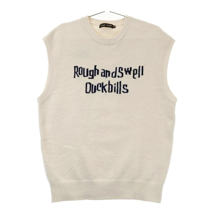 rough & swellベスト ベージュ 新品タグ付き ROUGH&SWELL ラフアンドスウェル ニットベスト カモノハシ ベージュ系