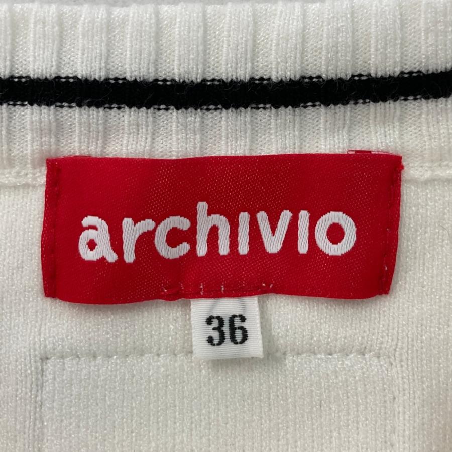 ARCHIVIO アルチビオ ニットセーター ホワイト系 36 ゴルフウェア