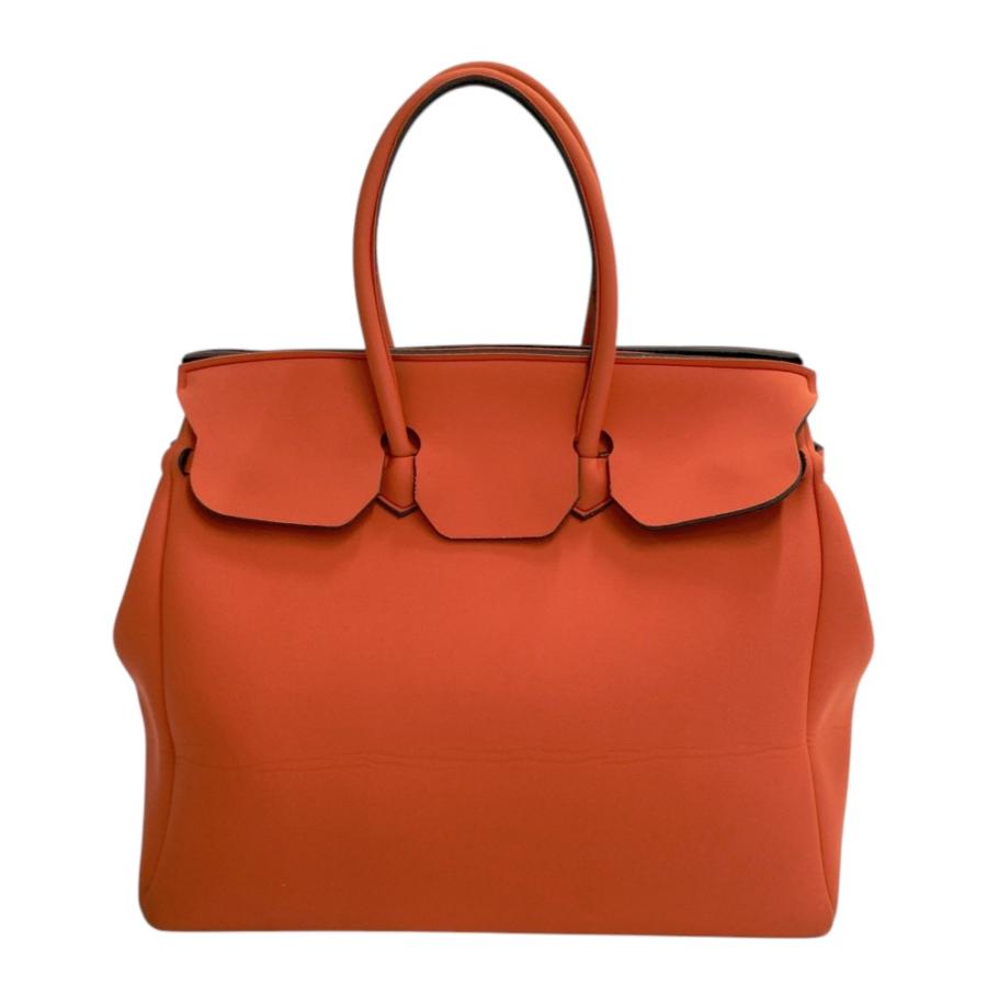 SAVE MY BAG セーブマイバッグ ボンディング ハンドバッグ オレンジ系 