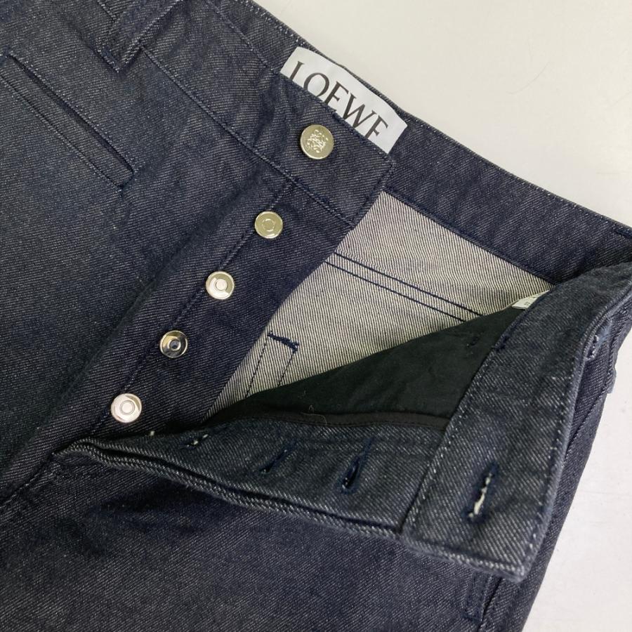 LOEWE ロエベ H2262111IB フィッシャーマン デニムパンツ ネイビー系