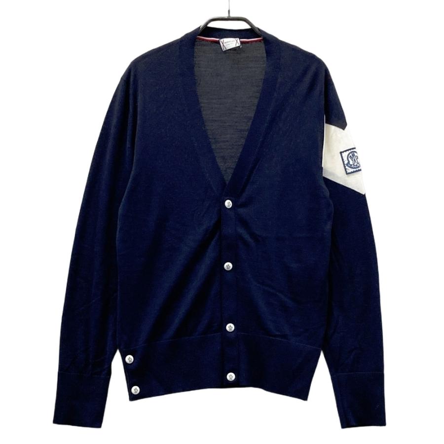 MONCLER モンクレール ガムブルー D13919419600 ウール カーディガン 