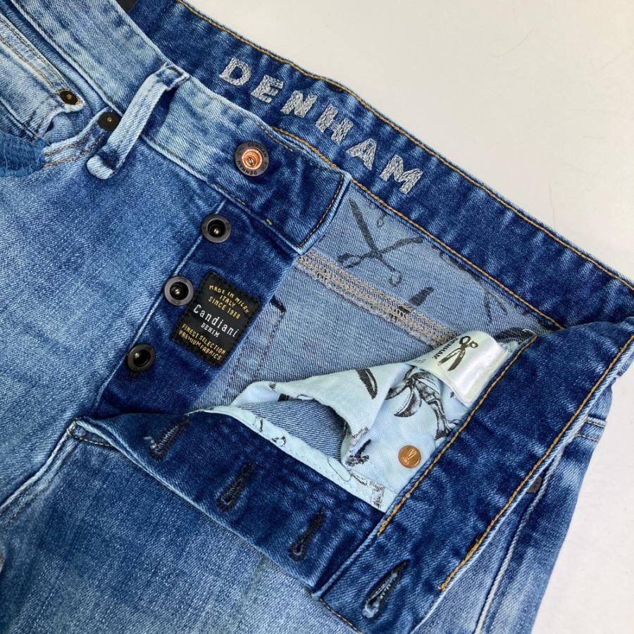 DENHAM デンハム 27180-3-11010 デニムパンツ リペア加工 RAZOR ブルー