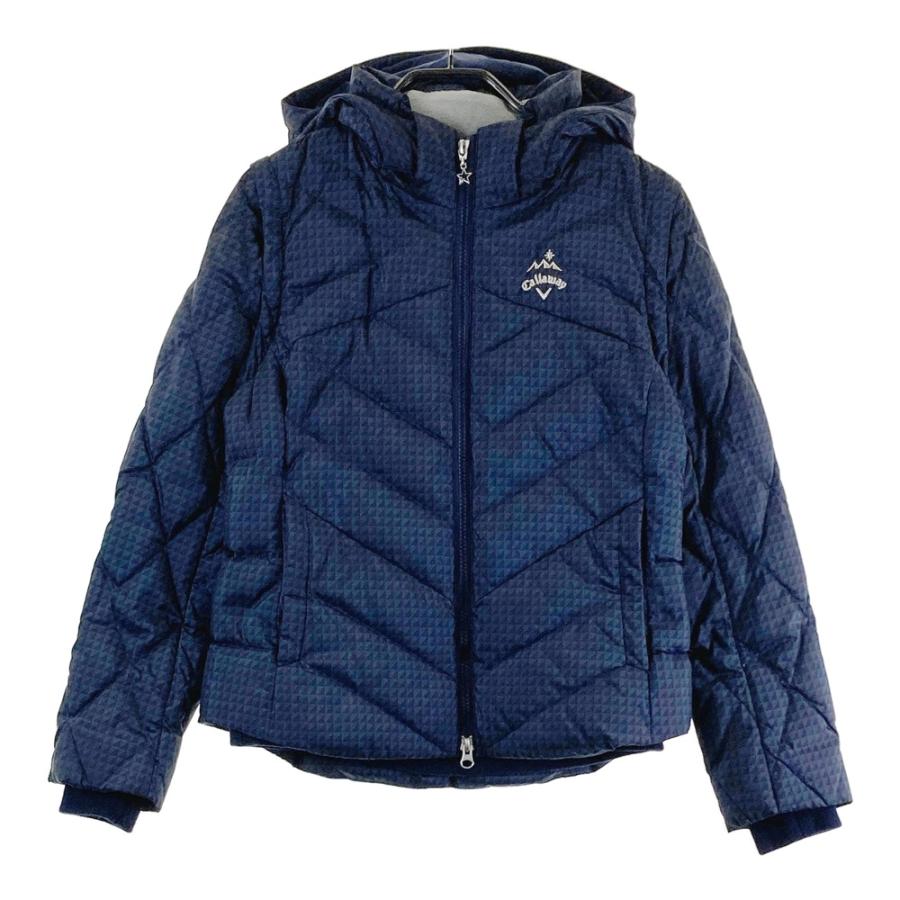 CALLAWAY キャロウェイ 4WAYダウンジャケット 総柄 ネイビー系 S