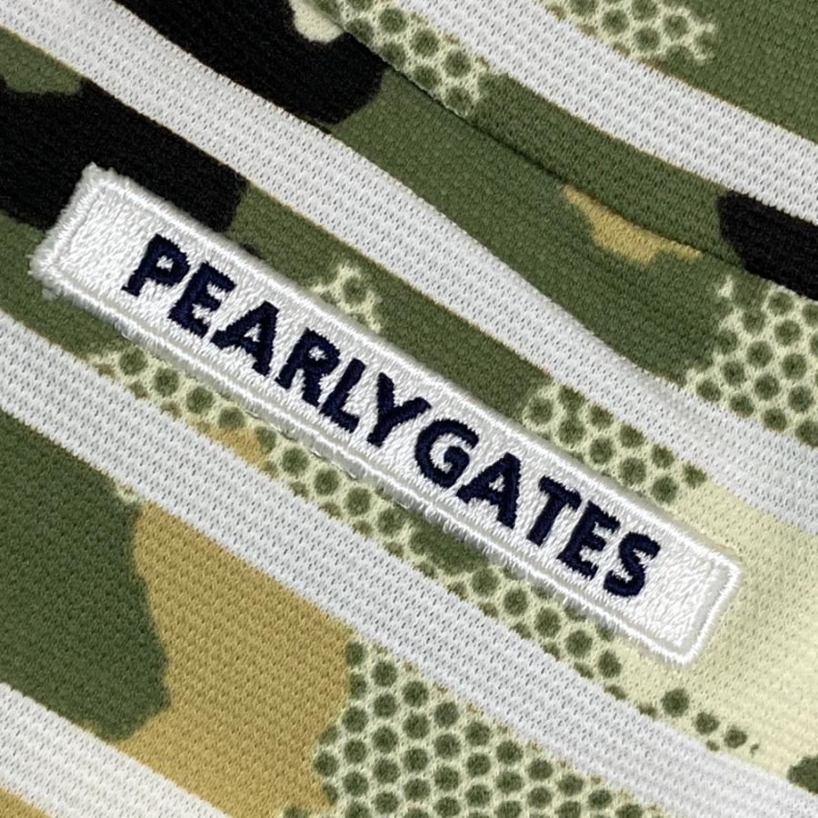 サイズ：1 PEARLY GATES パーリーゲイツ 055-2167504 ハイネック ノースリーブシャツ カモフラ カーキ系 [240101641547] ゴルフウェア レディース ストスト 新品】PEARLY GATES パーリーゲイツ 055-2167504 ハイネック