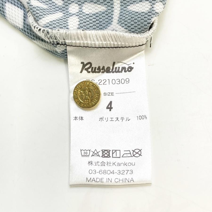 RUSSELUNO ラッセルノ 半袖ポロシャツ ルチャ 総柄 ブラック系 4