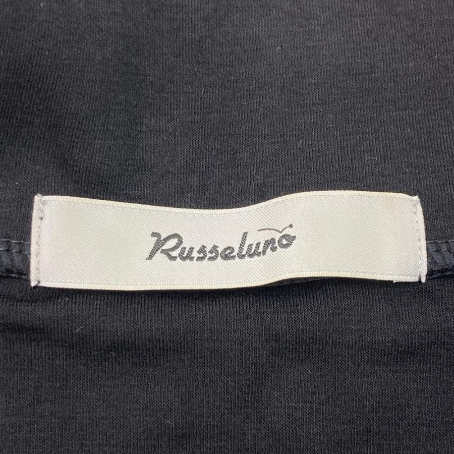 RUSSELUNO ラッセルノ ハーフジップ長袖Tシャツ ブラック系 6 ゴルフ