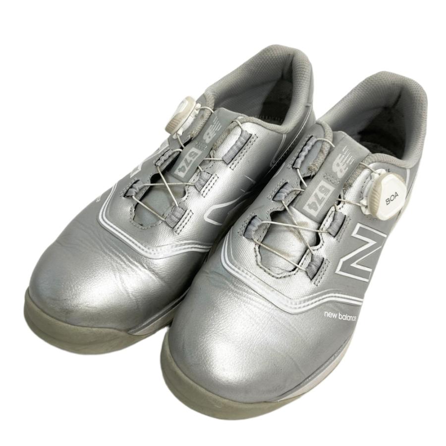 NEW BALANCE GOLF ニューバランス UGB574B3 ゴルフシューズ  シルバー系 24.5 [240101642349] ゴルフウェア レディース ストスト NEW BALANCE GOLF ニューバランス UGB574B3 ゴルフシューズ シルバー系