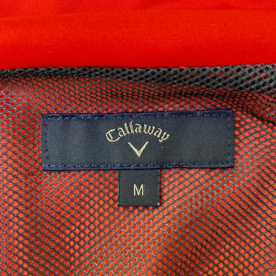 CALLAWAY キャロウェイ 裏メッシュ ジップジャケット レッド系 M