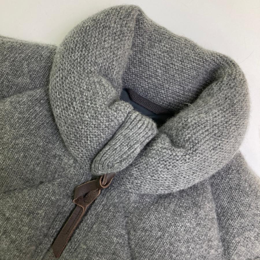 three dots スリードッツ カシミヤ混 ダウンベスト グレー系 S メンズ