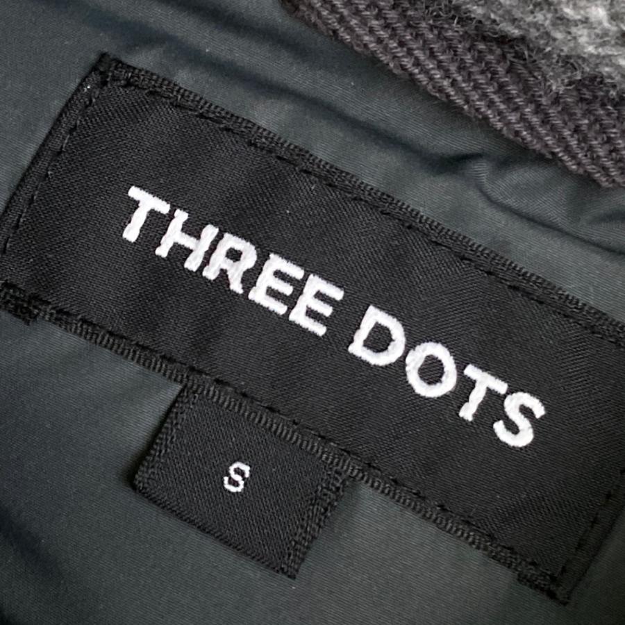 し*う様 THREE DOTS スリードッツ カシミヤ混 ダウンベスト 旧タグ three dots スリードッツ カシミヤ混 ダウンベスト グレー系 S メンズ