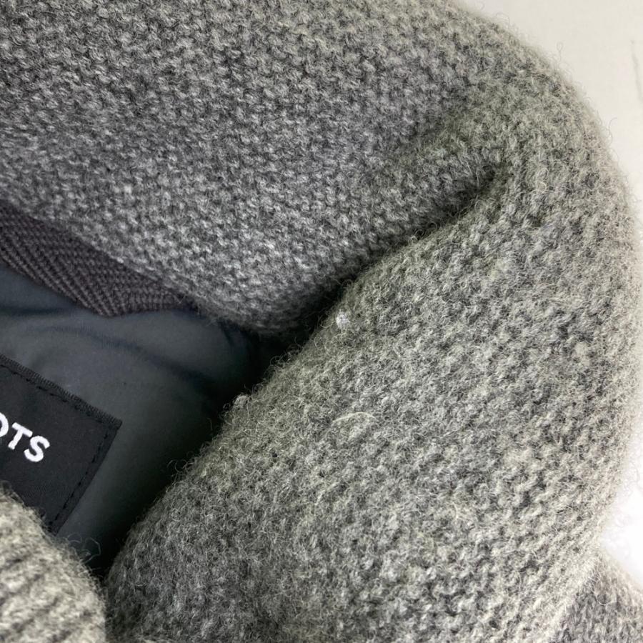 three dots スリードッツ カシミヤ混 ダウンベスト グレー系 S メンズ